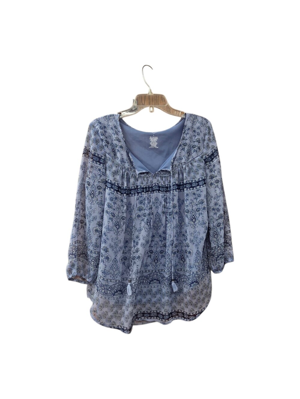 St. John's bay longsleeve baby blue blouse